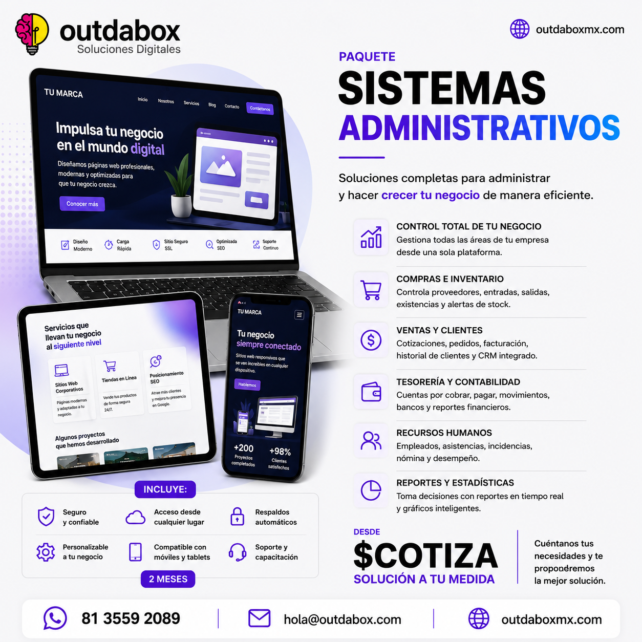 Paquete sistemas administrativos